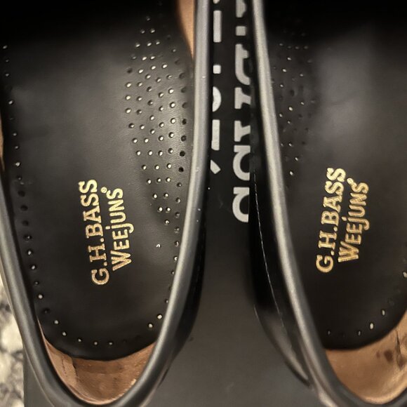 MENS LARSON VENETIAN WEEJUNS LOAFER SIZE 7.5 (BLACK) - Picture 11 of 13